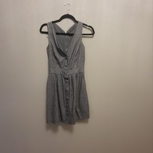 Classic Gray Pinafore dress